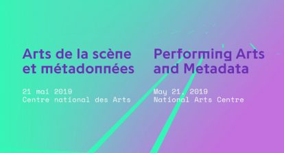Arts de la scène et métadonnées - 21 mai 2019
