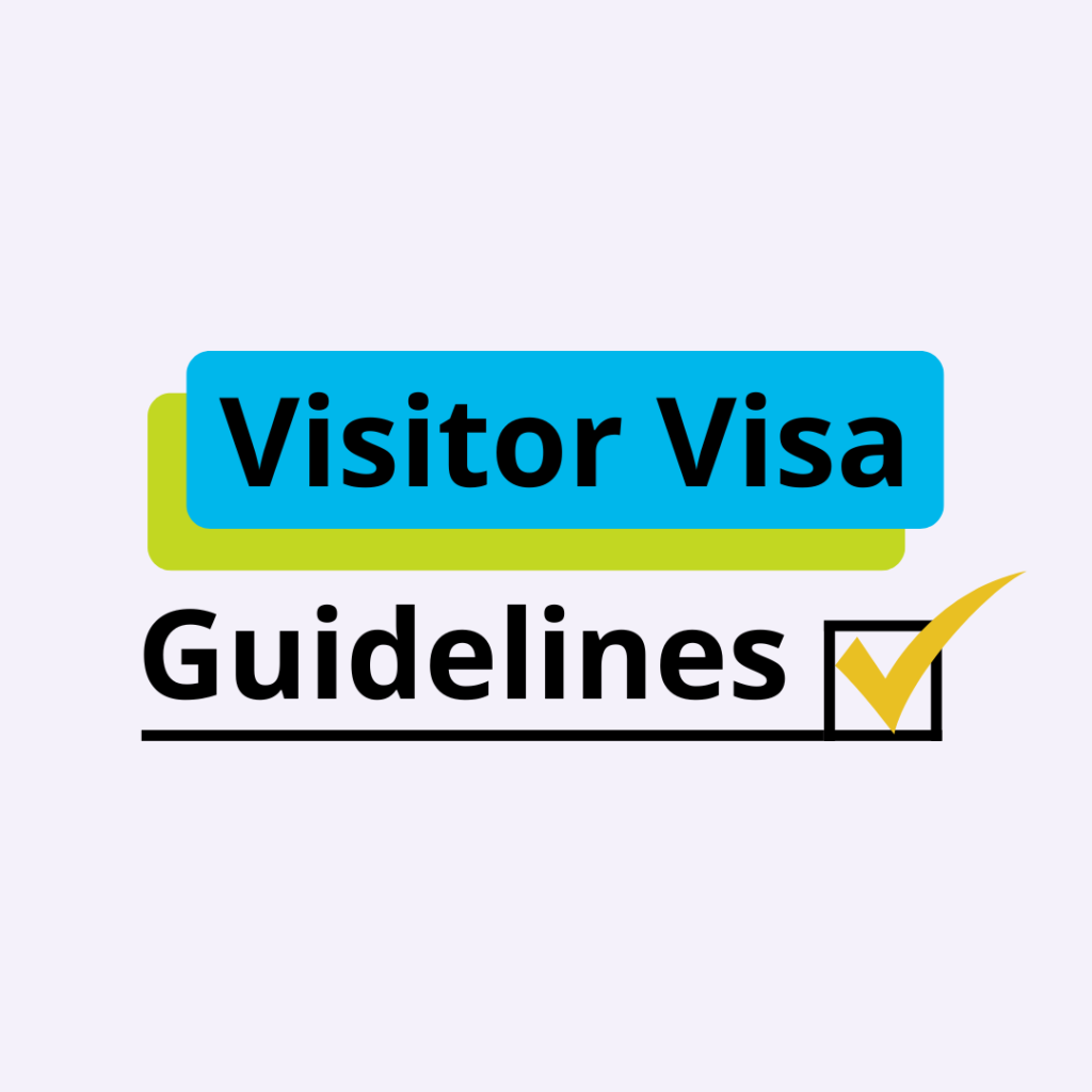 Visitor Visa Guidelines logo.