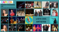 Sessions instantanées 2.0 : Projets Prêts pour la Tournée - Liste des Artistes