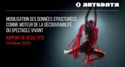 Bannière avec le titre du rapport et un danseur vêtu d'un costume à longue franges en train d'effectuer un saut.