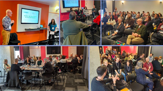 Professional Development Sessions with conference rooms full of people